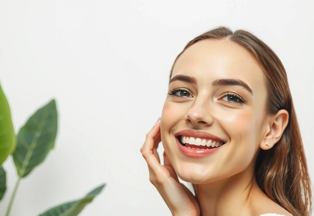 Woman smiling with radiant skin